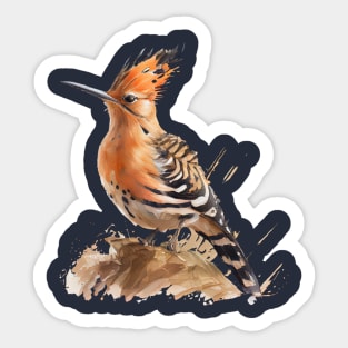 Hoopoe Bird On A Tree 6.0 Sticker